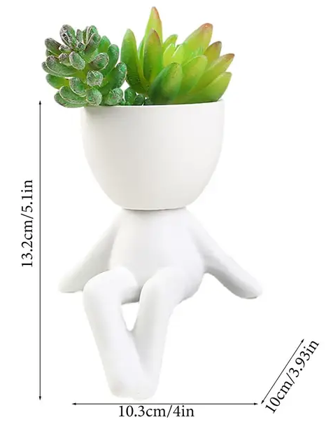 Human Shaped Succulent Pots